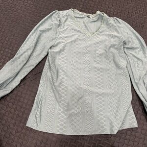 Light Blue/turquoise Long Sleeve Top